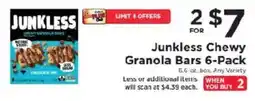 ShopRite Junkless Chewy Granola Bars offer