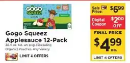 ShopRite Gogo Squeeze Applesauce offer