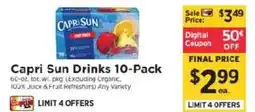 ShopRite Capri Sun Drinks offer