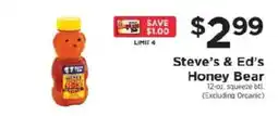 ShopRite Steve's & Ed's Honey Bear offer