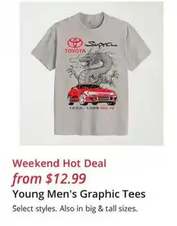 JC Penney Young Men's Graphic Tees offer
