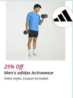 JC Penney Men's adidas Activewear offer