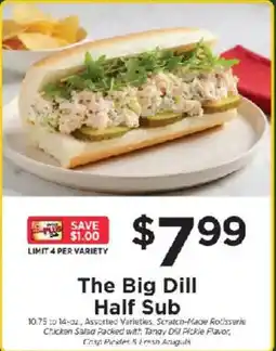 ShopRite The Big Dill Half Sub offer