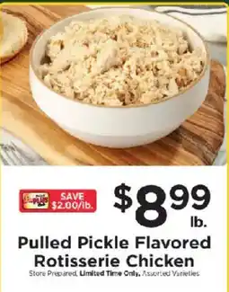 ShopRite Pulled Pickle Flavored Rotisserie Chicken offer