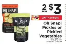 ShopRite Oh Snap! Pickles or Pickled Vegetables offer