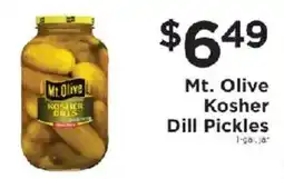 ShopRite Mt. Olive Kosher Dill Pickles offer