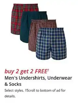 JC Penney Men's Undershirts, Underwear & Socks offer