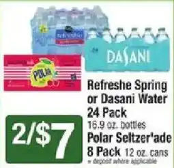 Star Market Refreshe Spring or Dasani Water offer