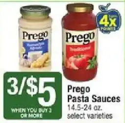 Star Market Prego pasta sauces offer