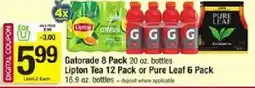 Star Market Gatorade 8 Pack or Lipton Tea 12 Pack or Pure Leaf 6 Pack offer