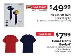 ShopRite Hanes Men's Beefy-T offer