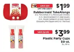 ShopRite Rubbermaid TakeAlongs offer