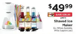 ShopRite Shaved Ice Maker offer