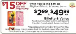 ShopRite Gillette & Venus offer