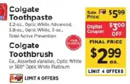 ShopRite Colgate toothpaste offer