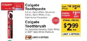 Colgate toothpaste