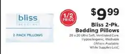 ShopRite Bliss 2-Pk. Bedding Pillows offer