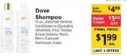 ShopRite Dove Shampoo offer
