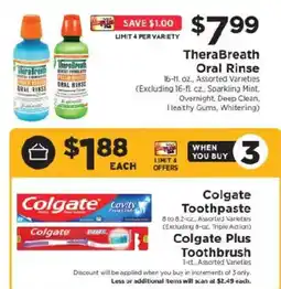 ShopRite TheraBreath Oral Rinse offer