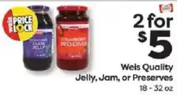 Weis Markets Weis Quality Jelly, Jam, or Preserves offer