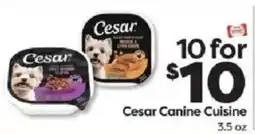 Weis Markets Cesar Canine Cuisine offer
