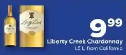 Weis Markets Liberty Creek Chardonnay offer