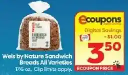 Weis Markets Weis by Nature Sandwich Breads All Varieties offer