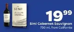 Weis Markets Simi Cabernet Sauvignon offer