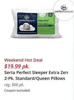 JC Penney Serta Perfect Sleeper Extra Zen offer