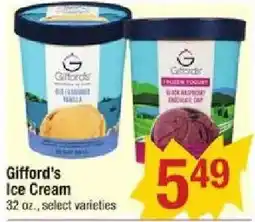 Star Market Gifford's Ice Cream offer