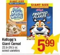 Star Market Kellogg's Giant Cereal offer
