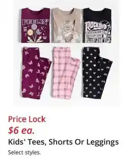 JC Penney Kids' Tees, Shorts Or Leggings offer