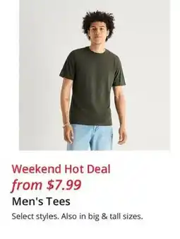 JC Penney Men's Tees offer