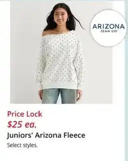 JC Penney Juniors' Arizona Fleece offer