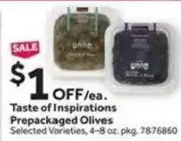 Stop&Shop Taste of Inspirations Prepackaged Olives offer