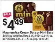 Stop&Shop Magnum Ice Cream Bars or Mini Bars offer