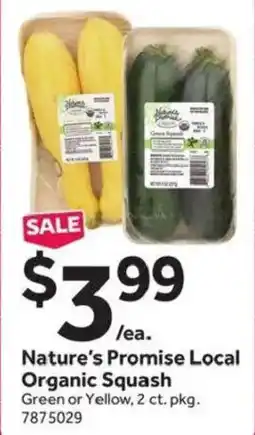 Stop&Shop Nature's Promise Local Organic Squash offer