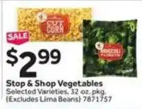Stop&Shop Stop & Shop Vegetables offer