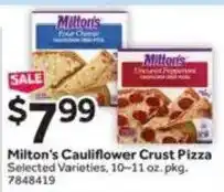 Stop&Shop Milton's Cauliflower Crust Pizza offer