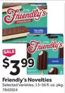 Stop&Shop Friendly's Novelties offer
