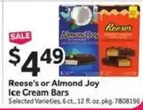 Stop&Shop Reese's or Almond Joy Ice Cream Bars offer