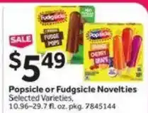 Stop&Shop Popsicle or Fudgsicle Novelties offer