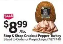 Stop&Shop Stop & Shop Cracked Pepper Turkey offer