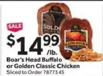 Stop&Shop Boar's Head Buffalo or Golden Classic Chicken offer
