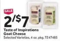 Stop&Shop Taste of Inspirations Goat Cheese offer