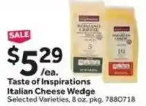 Stop&Shop Taste of Inspirations Italian Cheese Wedge offer