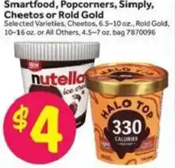 Stop&Shop Nutella ice cream or Halo Top offer
