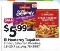 Stop&Shop El Monterey Taquitos offer