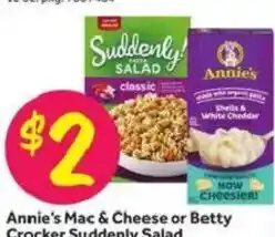 Stop&Shop Annie's Mac & Cheese or Betty Crocker Suddenly Salad offer