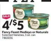 Stop&Shop Fancy Feast Medleys or Naturals offer